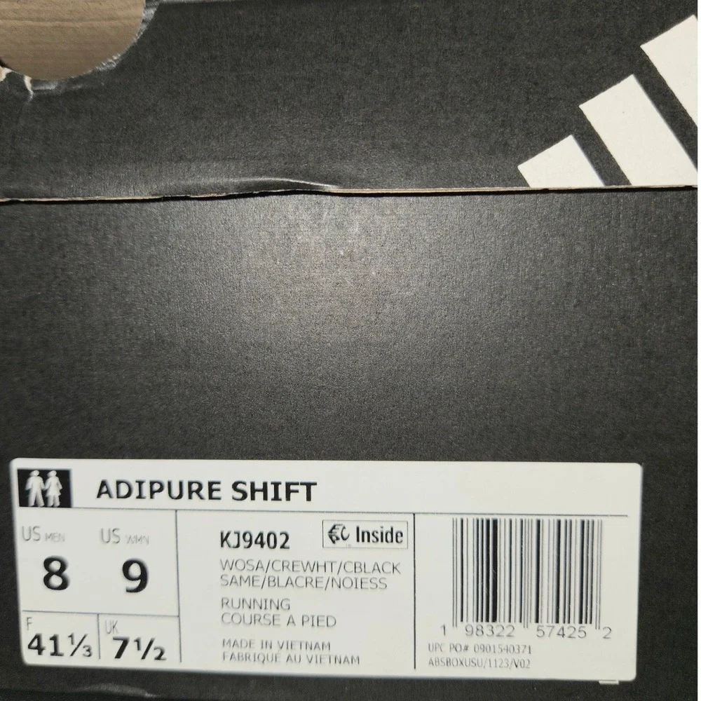 Adidas Adipure Shift Running Shoes Blue Grey Black Mens 8 Womens 9 NEW